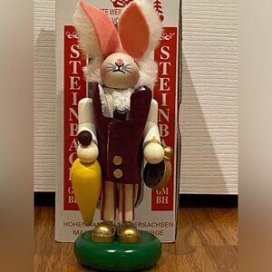 Steinbach Miniature Alice in Wonderland Rabbit Nutcracker